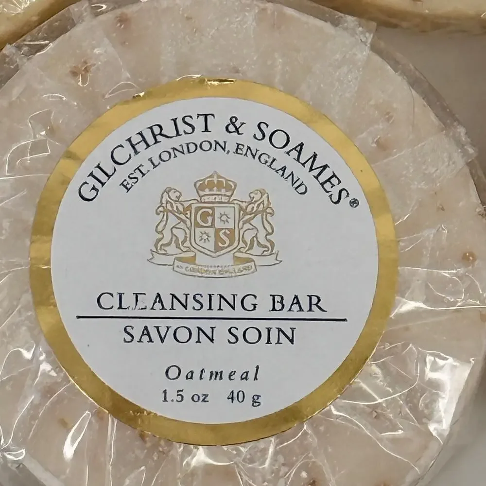 Gilchrist & Soames Oatmeal Cleansing Bar Soap 1.5 oz Lot of 8 Wrapped